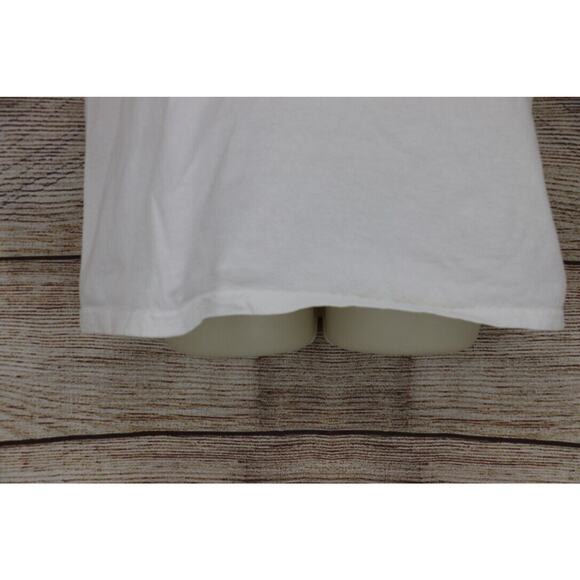 VINTAGE Time 2 Celebrate Womens Sz Medium Crew Neck Oversize T-Shirt White Heart - Picture 5 of 7